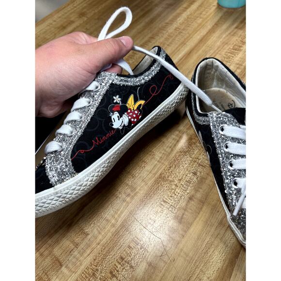Disney mickey mouse sparkly sneakers womens 6 retro kidcore cartoon - Picture 4 of 8